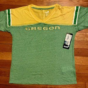 New w/Tags- Gold Sparkle "Oregon" Ducks T-shirt ~Fits like a Women's S!